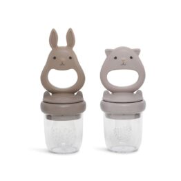lot de 2 grignoteuses lapin et chat de la marque konges