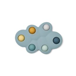 Jeu pop it en forme de nuage et de couleur bleu de la marque liewood