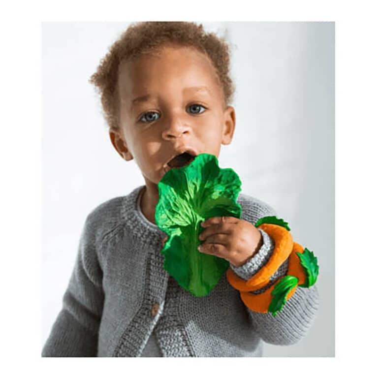 jouet dentition chou avec enfant