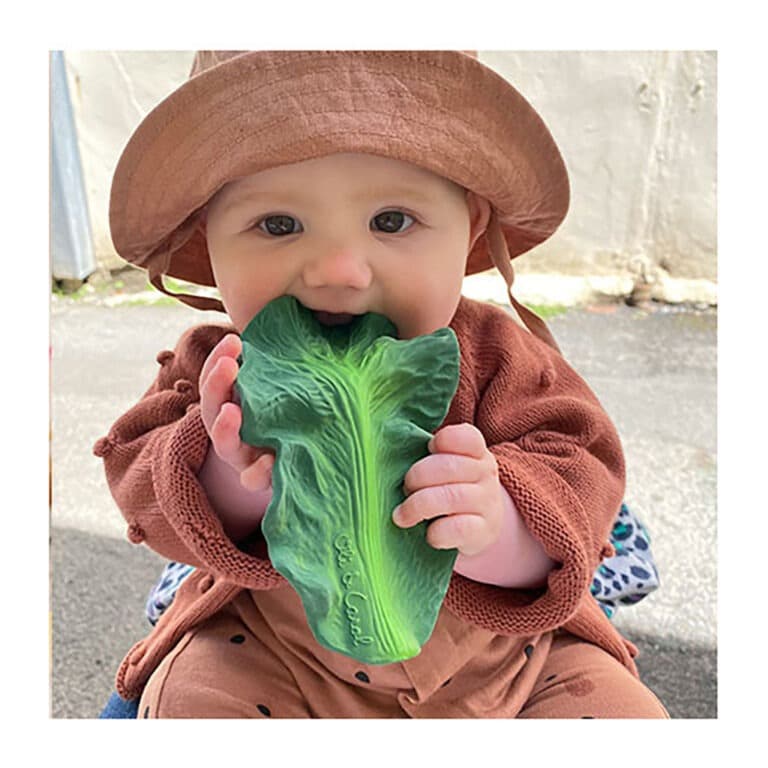 jouet dentition chou avec bébé
