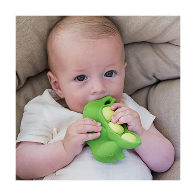 jouet de dentition keiko l'edamame ambiance bébé