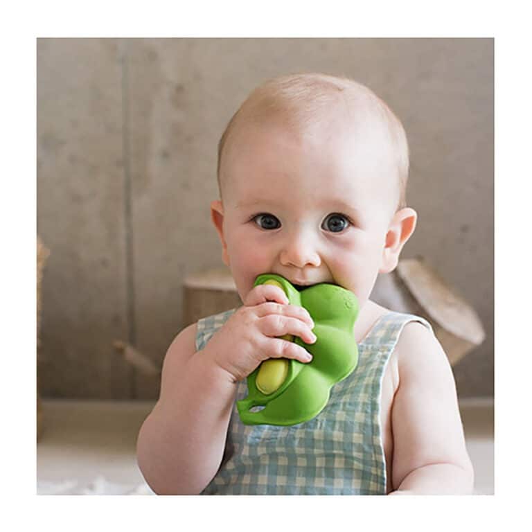jouet de dentition keko l'edamame bébé qui machouille