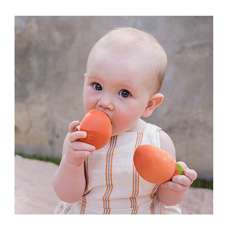 jouet de dentition palma la pêche avec 2 pêches