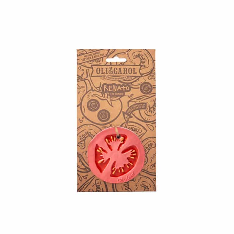 jouet de dentition Renato la tomate packaging