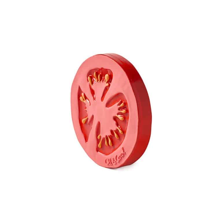 jouet de dentition Renato la tomate vue de profil