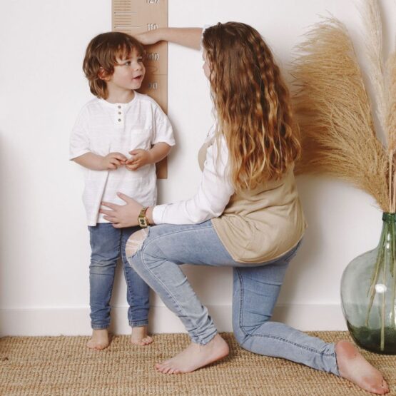 toise avec maman