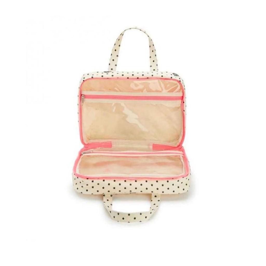 Sac valisette rose fluo de la marque bonton parfait pour les voyages