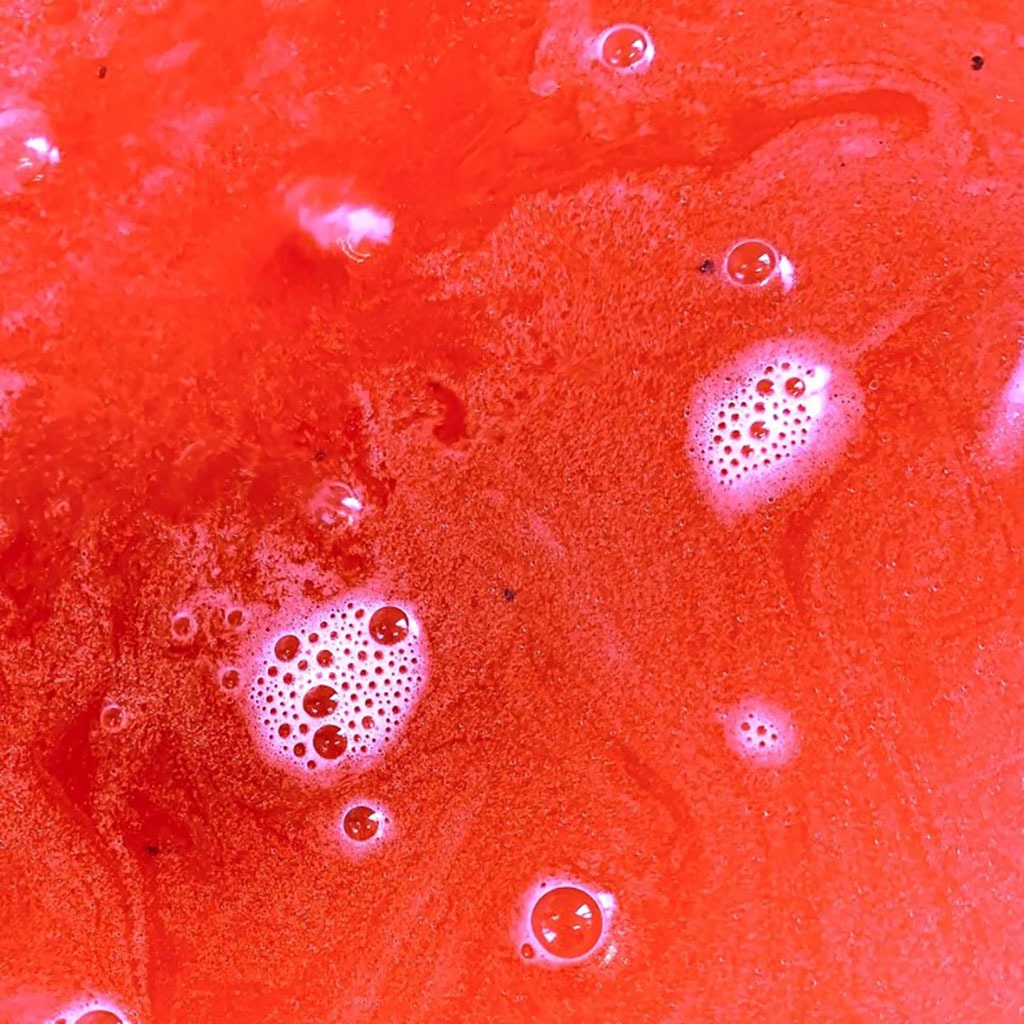 Tablette effervescente pour la bain qui sent la pastèque de la marque inuwet