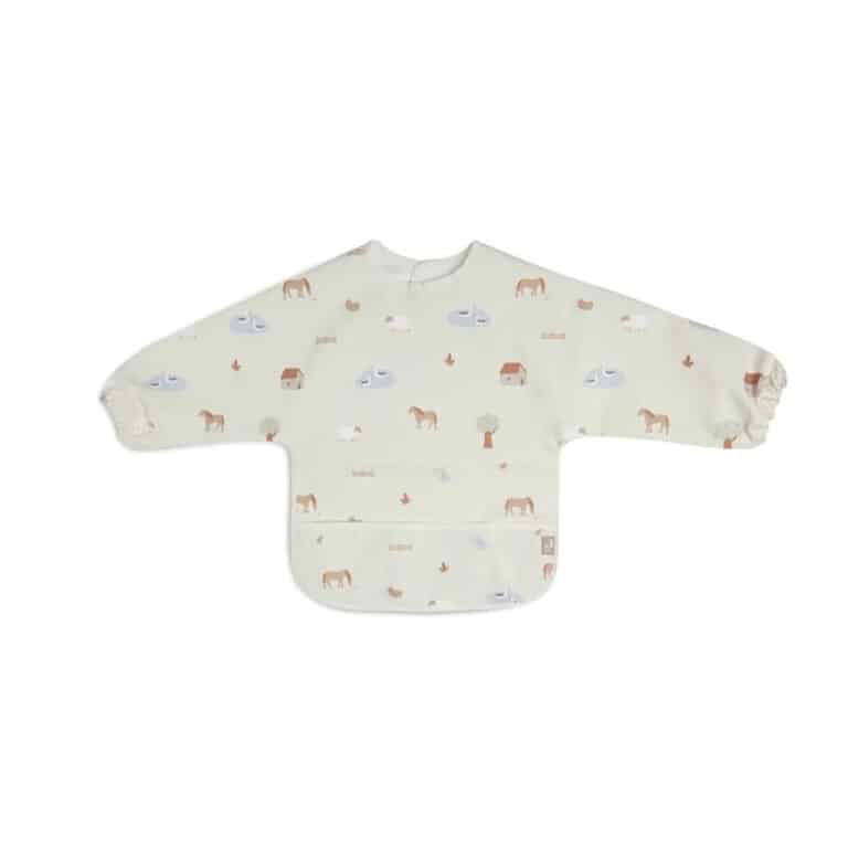 bavoir a manches ferme jollein fond blanc