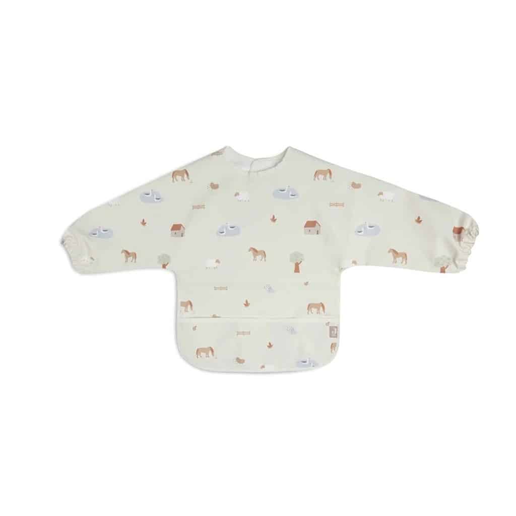 bavoir a manches ferme jollein fond blanc