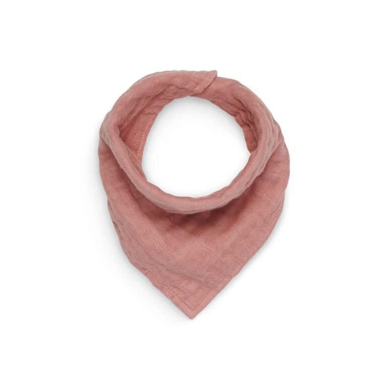 bavoir bandana bois de rose coton Jolllein unitaire