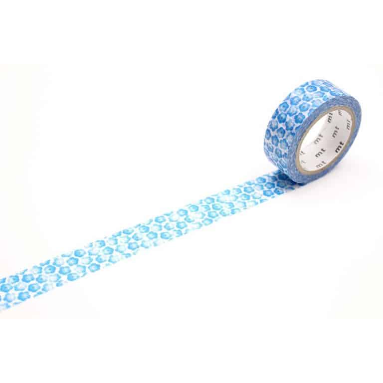 masking tape fleurs nemophila bleu