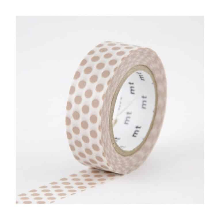 masking tape pois cuivre