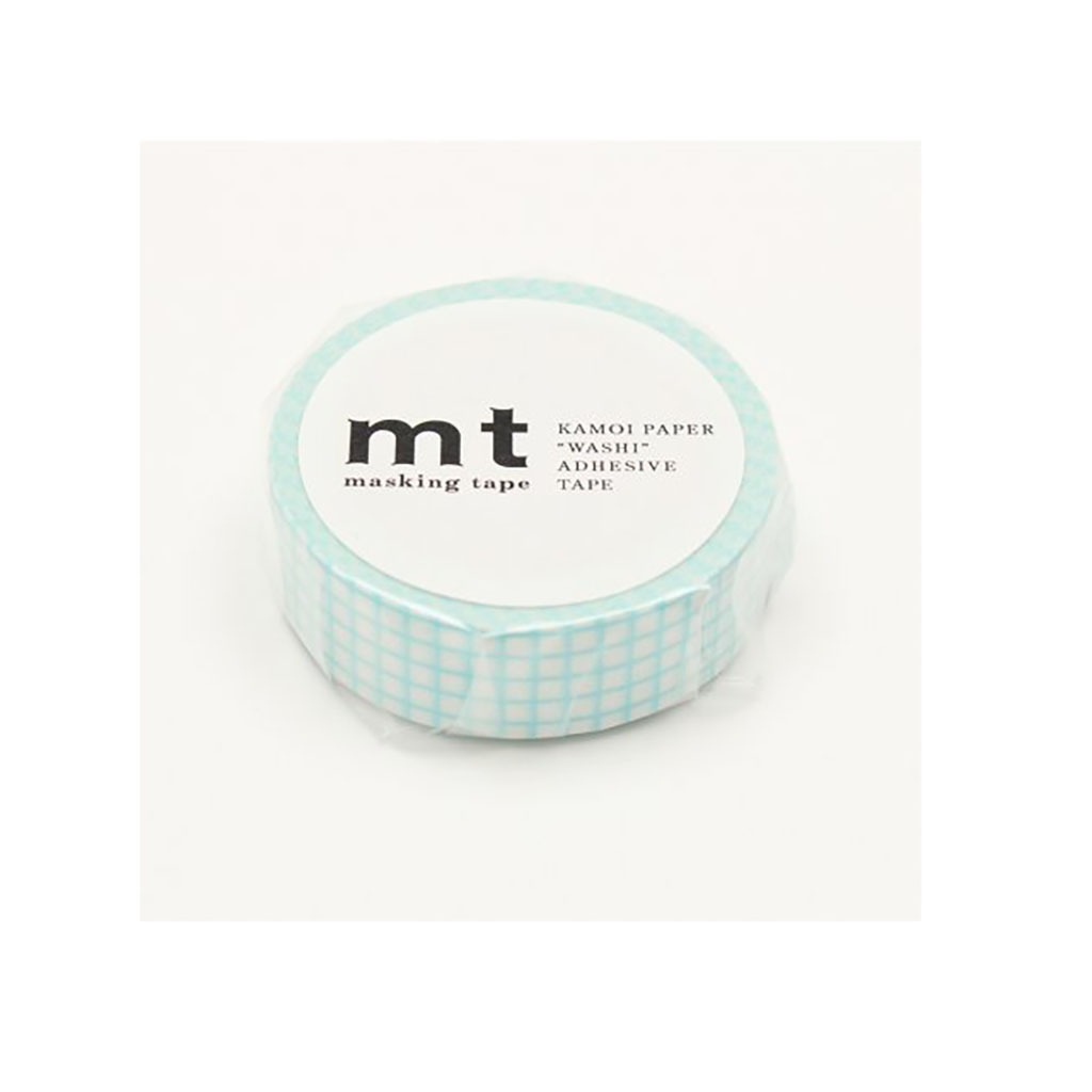 Masking tape quadrillage bleu