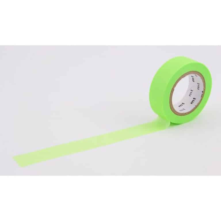 Masking tape vert fluorescent parfait pour décorer ses cahiers