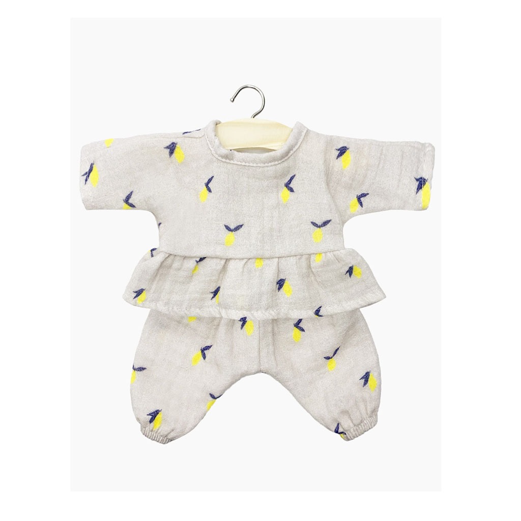 Ensemble ophélia citrons pour babies minikane