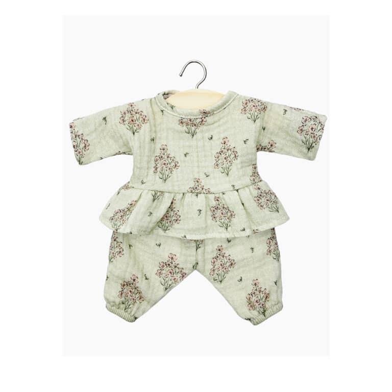 Ensemble ophélia fleurs des champs pour poupées babies minikane