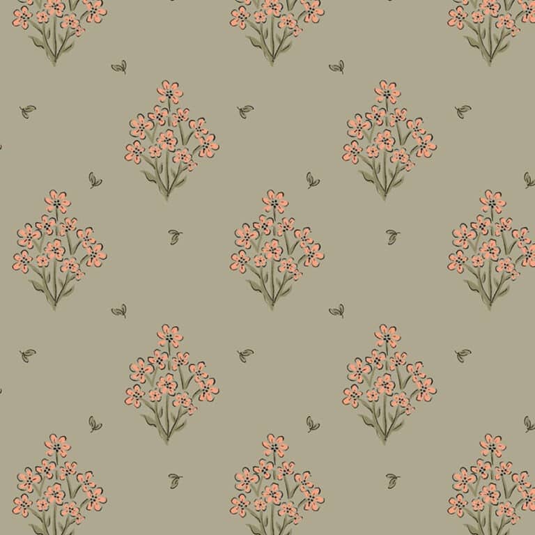 Motif fleurs des champs minikane