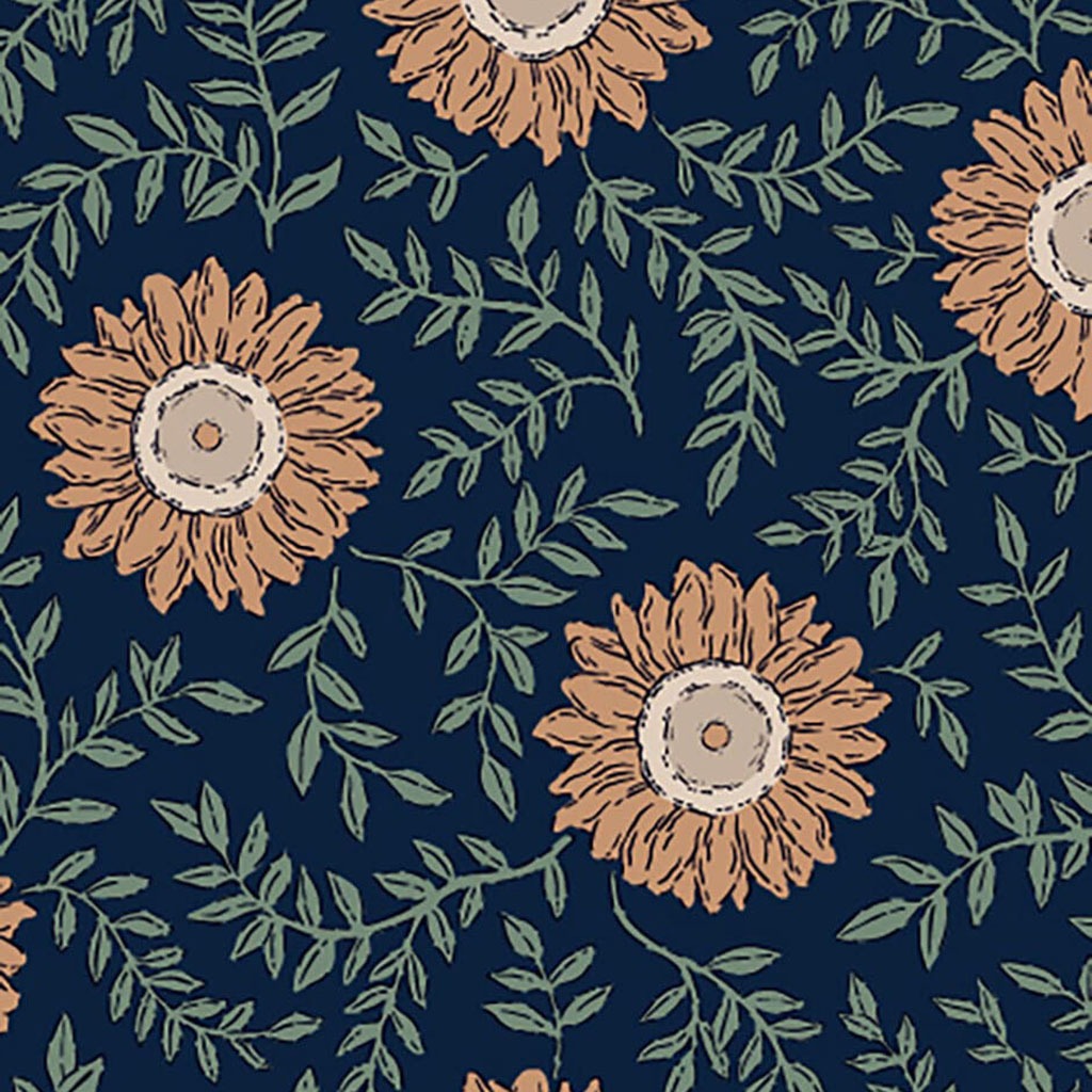 Motif marguerite réglisse minikane