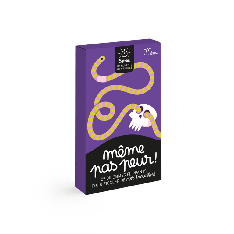 cartes même pas peur minus edition sur fond blanc