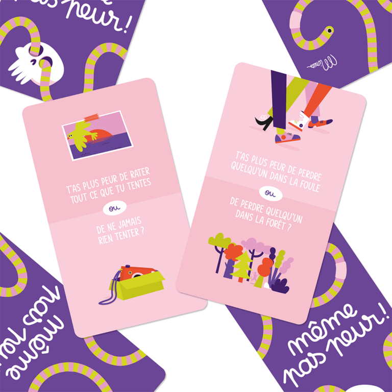 cartes même pas peur minus edition cartes sur fond blanc