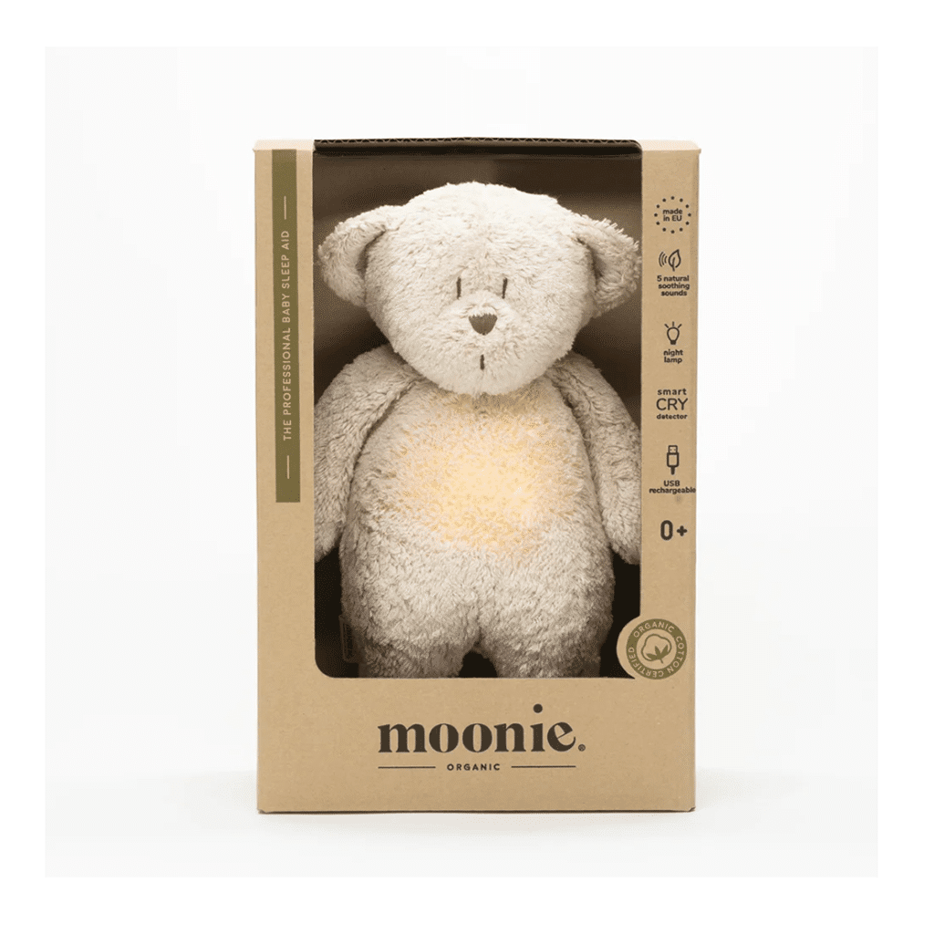 moonie l'ourson magique sable bb&co détail boîte sur fond blanc
