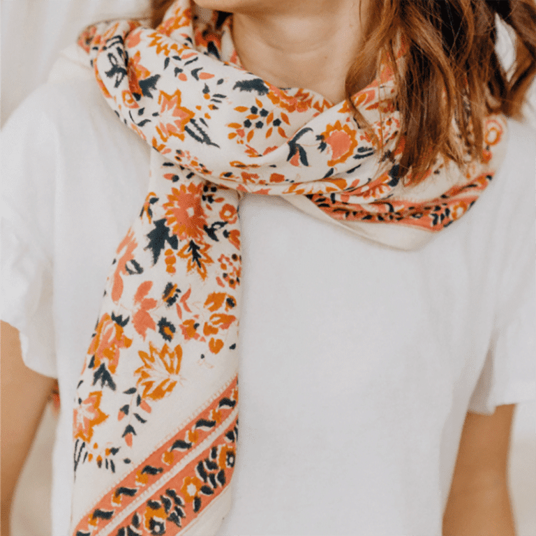 Grand foulard goa folk bindi atelier