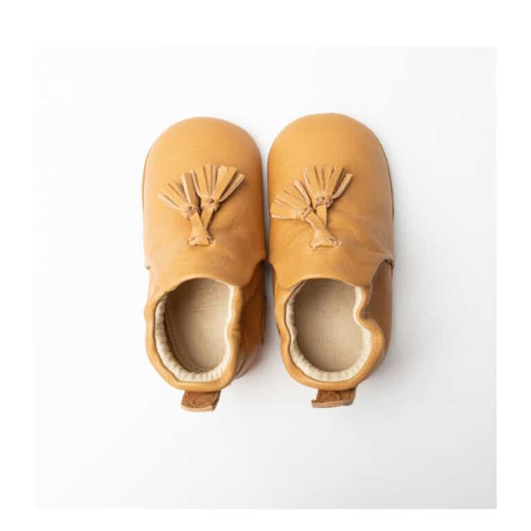 Chaussons barnabé camel deux bouts