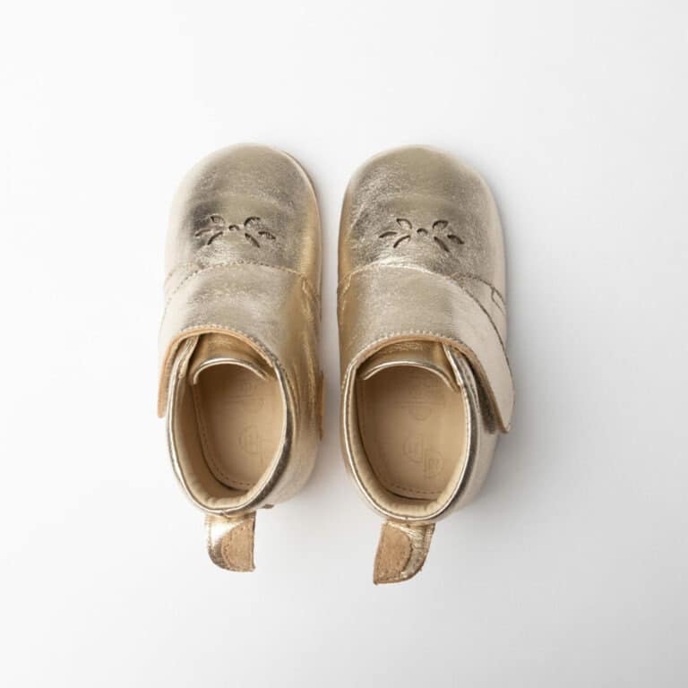 Chaussons doré belle deux bouts
