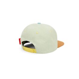 Casquette hello hossy mini pistache vue de dos sur fond blanc