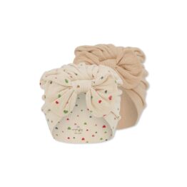 lot de 2 turbans bambi cœurs
