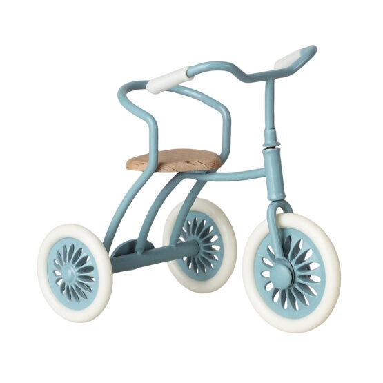 tricycle bleu vue de profil