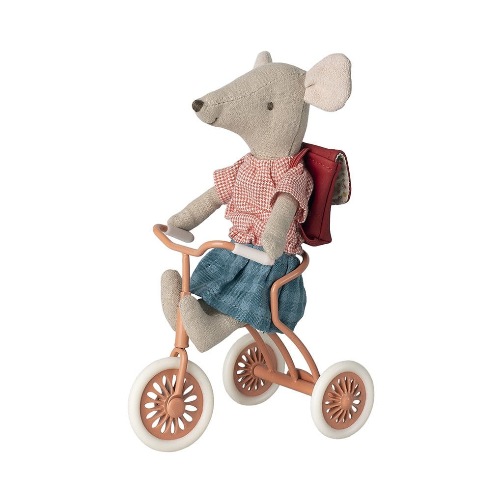 tricycle corail avec souris