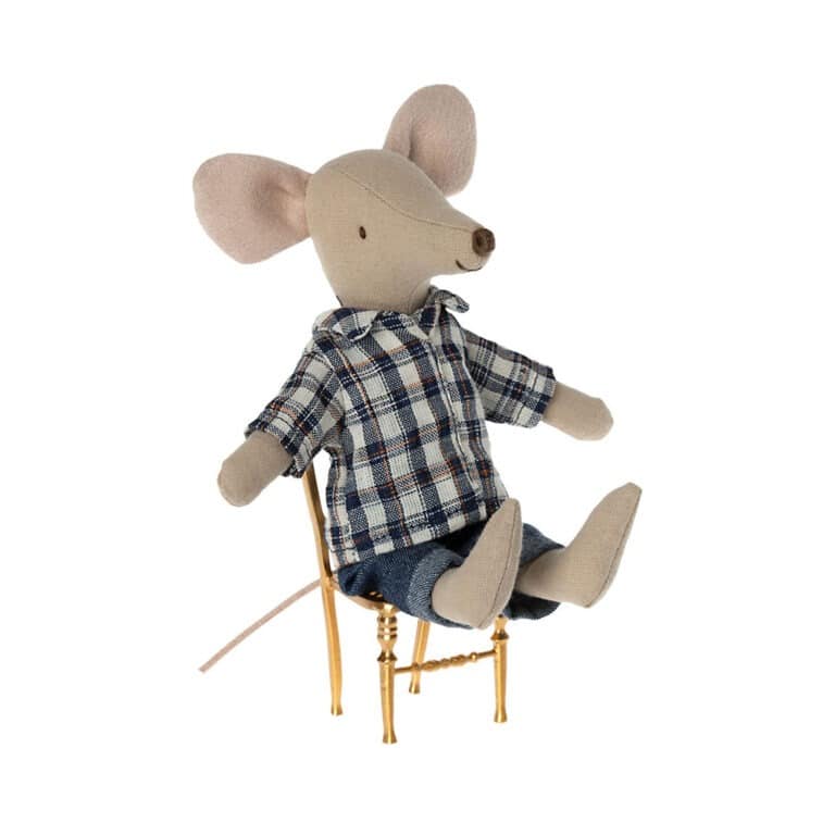 souris assise papa maileg avec tenue