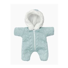 Combinaison pilote jacquard vert eucalyptus pour poupées babies minikane