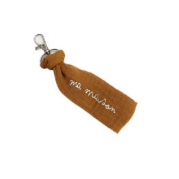 Un joli porte-clés en gaze de coton "ma maison" de la marque Olam