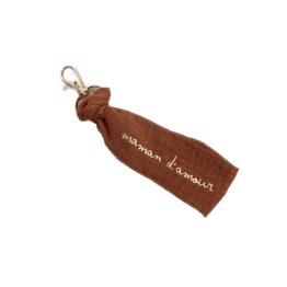 porte-clés maman d'amour de couleur noisette de la marque olam
