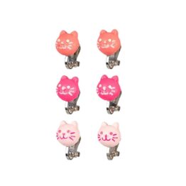 boucles d'oreilles clip chat souza