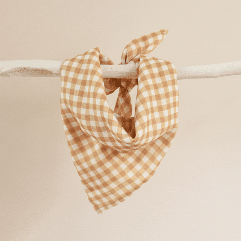 Petit lange vichy ocre de la marque baubels