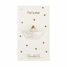 pin's bateau fond blanc