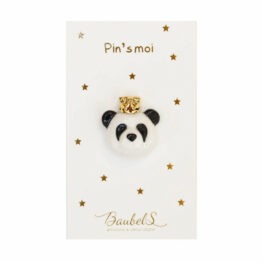 pin's panda fond blanc