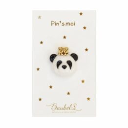 pin's panda fond blanc