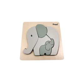 puzzle en bois en forme d'éléphant