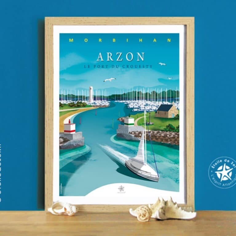 affiche port du crouesty à Arzon ambiance