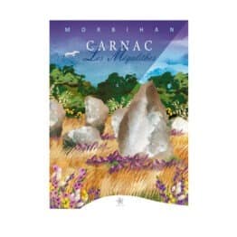 carte mégalithes de Carnac, vue de face sur fond blanc