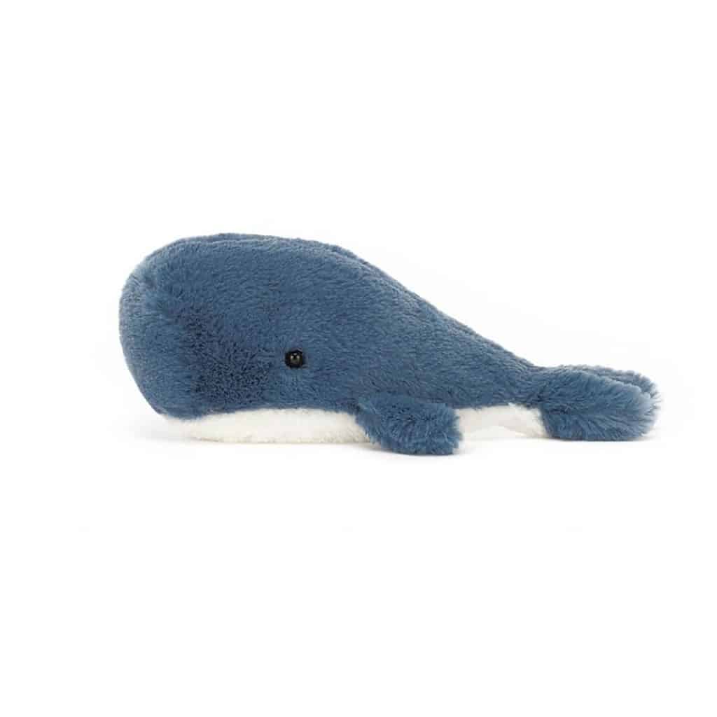 Doudou baleine bleue de chez jellycat