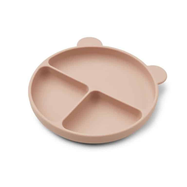 assiette plate compartiments rose liewood