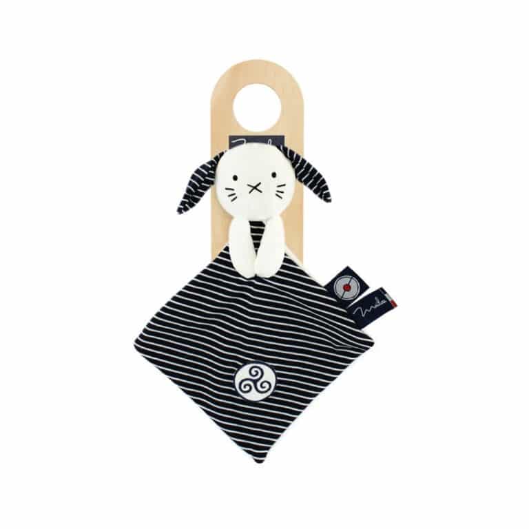doudou chien mailou avec plaque porte