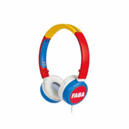 casque enfant faba, vue de face sur fond blanc