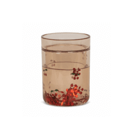 verre à paillettes cerise konges slojd